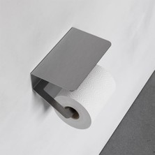 Ala Store Zift Paslanmaz Çelik Inox Tuvalet Kağıdı Askısı-Raflı ve Kendinden Yapışkanlı Tuvalet Kağıdı Wc Kağıt Asacağı