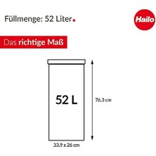 Ala Store 0860-211 Büyük Hacimli Çöp Kutusu, Büyük Kutu 60 Swing, Paslanmaz Çelik, 0860-211
