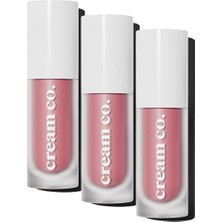 Ala Store Cream Co. Allık Ruj Göz Farı Glow Tint Dusty Rose, Nemlendirici Makyaj, 507 Gülkurusu, Hyaluronik Asit Peptit (3 Paketi)