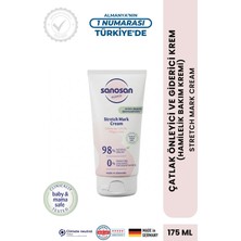 Sanosan Çatlak Önleyici Bakım Kremi 175 ml - Bitkisel Kolajen ve Elastin Kompleksli Sıkılaştırıcı ve 24 Saat Nemlendirici Hamilelik Bakımı