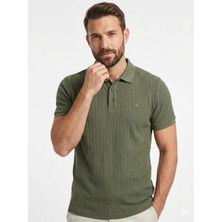 Cazador Erkek Polo Yaka Haki Tshirt 40520