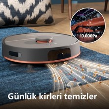 Ala Store 5000 Islak ve Kuru Süpürge – Çift Döner Mop, 10.000 Pa Emiş Gücü, Saç Dolanmayan Fırça, Uygulama Kontrollü, Halı Modu (XU5000/10)
