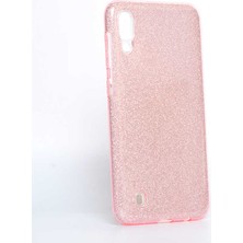 ZM Store Galaxy M10 Uyumlu Kılıf Renkli Simli Parlak Shining Kapak