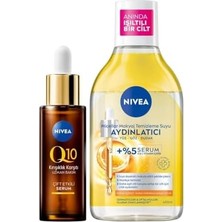 Ala Store Q10 Kırışıklık Karşıtı Çift Etkili Cilt Serum 30ML, Aydınlatıcı Micellar Makyaj Temizleme Suyu 400ML