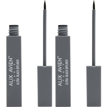 Ala Store Uzun Süre Kalıcı,suya Dayanıklı,yoğun Pigmentli Keçe Uçlu Siyah Likit Eyeliner- Ultra Dipliner (2 Paketi)