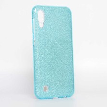 ZM Store Galaxy M10 Uyumlu Kılıf Renkli Simli Parlak Shining Kapak