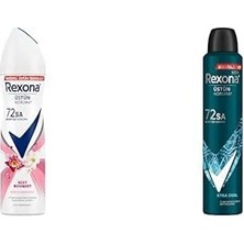Ala Store Rexona Kadın Sprey Deodorant Sexy Bouquet 72 Saat Kesintisiz Üstün Koruma 150 ml ve Rexona Men Erkek Sprey Deodorant Xtra 72 Saat Kesintisiz Üstün Koruma 200 ml