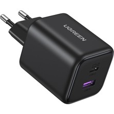 Ugreen 45W 1xusb-C, 1xusb-A  Gan Hızlı Şarj Cihazı - Siyah