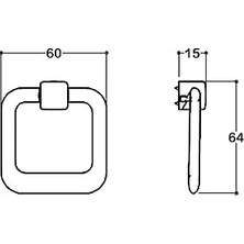 Ala Store Altın Rengi 60 mm Sallantılı Kulp