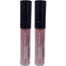 Ala Store Staylong Lipcolor-Kissproof – Uzun Süre Kalıcı Lipgloss- Me Mocha 5 ml 331 2li Paket