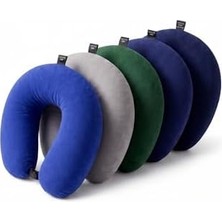 Ala Store Boyun ve Seyahat Yastığı Ergonomik - Silikon Dolgulu - Fermuarlı - Yıkanabilir - Çıtçıtlı U Yastık - Uçak, Araç, Otobüs ve Ofis Için (Renk Stok Durumuna Göre Gönderilir)