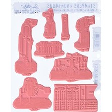 Ala Store Anonymous Tim Holtz Cling Kauçuk Damga Seti, 17 cm x 8,5 Inç, Laboratuvar