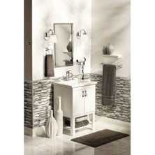 Ala Store Voss Fırçalanmış Nikel Banyo El Havlusu Yüzüğü, Duvara Monte Açık Havlu Halkası, YB5186BN 29,5 x 7,2 x 17,3 cm