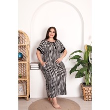 Umestyle Lady Lingerie Kısa Kollu Battal Beden Uzun Boy Kadın Elbise/gecelik