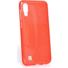 ZM Store Galaxy M10 Uyumlu Kılıf Renkli Simli Parlak Shining Kapak