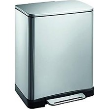 Ala Store Paslanmaz Çelik Softclose Pedallı Banyo Mutfak Ofis Çöp Kovası Inox 12 Lt D-15321