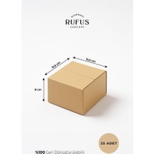 Rufus Concept 12,5X12,5X8CM Kraft Koli 25 Adet