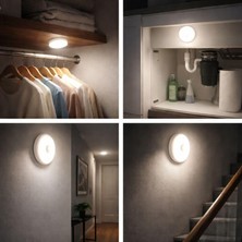Ala Store 2’li Set Sensörlü LED Kabin Işığı Gece Lambası | 1,5W | 4000K Doğal Beyaz | 150 Lümen | USB Şarjlı | Manyetik & Bantlı | Mutfak Dolabı, Merdiven, Aydınlatma Karanlıkta Harekete Duyarlı