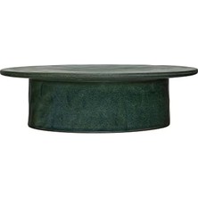 Ala Store Co-Op Seramik Kaide, Mat Yeşil Reaktif Sır Dekoratif Vurgular, 30,48 cm U x 30,48 cm G x 10,16 cm Y