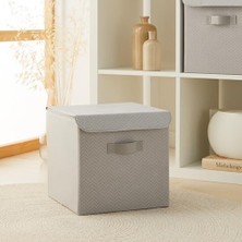 Ala Store 2'li Gri Kapaklı Kutu Set 30 x 30 x 30 cm