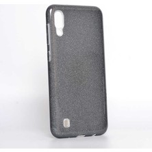 ZM Store Galaxy M10 Uyumlu Kılıf Renkli Simli Parlak Shining Kapak
