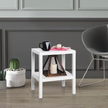 Ala Store Life 2 Katlı Plastik Beyaz Banyo Mutfak Rafı MIT1054