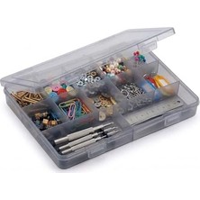 Ala Store Çekmece Içi Düzenleyici Organizer (1 Adet) - 12 Bölmeli ve Sıkı Kapaklı (Large Büyük Boy - Füme Grey) - Toz Geçirmez