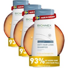 Ala Store Bionnex Organıca Saç Dökülmesi Karşıtı Şampuan- Kuru ve Yıpranmış Saçlar Için 300 ml (3 Paketi)