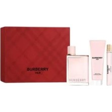 Ala Store Burberry Her Edp 100 ml ve Edp 10 ml ve Bl 75 ml Set Parfüm