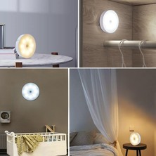 Ala Store 2'li Set Kabin LED Hareket Sensörlü Hero LED Kabin Işığı - 4000K Doğal Beyaz, USB Şarjlı, Mıknatıslı Yapışkanlı Montaj – Dolap Içi, Mutfak, Merdiven ve Için Kablosuz Gece Lambası
