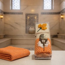 Ala Store El Yapımı Keçe Sabun – Tasarımlı Doğal Sabun | Dekoratif & Kese Özellikli | Romantik Hediyelik Felt Soap (Turuncu)