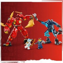 Ala Store Kai’nin Ateş Elementi Robotu 71808 – 7 Yaş ve Üzeri Kız ve Erkek Çocukları Için Figürü Içeren Yaratıcı Oyuncak Yapım Seti, Çocuklar Için Doğum Günü Hediyesi Fikri (322 Parça)