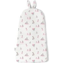 Ala Store Deux LAPINS%100 Pamuk Bebe Lapin Rose Muslin Kundak Battaniye Pembe BSSNT1019