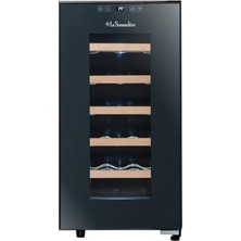 Ala Store La Sommelıere Service Solo Şarap Dolabı, 18 Şişe Kapasiteli LS18S - Siyah, Hibrit Soğutma Sistemi, Dolap Içi LED Aydınlatma, Titreşim Önleyici Sistem, Enerji Verimliliği