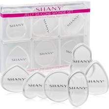 Ala Store Shany Jelly Silikon Sünger Seti - 6 Şeffaf ve Emici Olmayan Makyaj Karıştırma Süngeri Fondötenli Kusursuz Uygulama Için