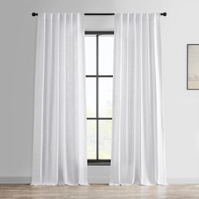 Ala Store Price Drapes Yatak Odası Için Ağır Perdeler 50 x 84 (1 Panel), FHLCH-VET13191-84, Pirinç Beyazı