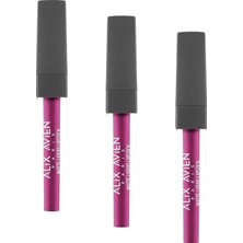 Ala Store Uzun Süre Kalıcı Kadifemsi Kuruma Yapmayan Mat Likit Ruj - Lipstick 516 Fuchsia (3 Paketi)