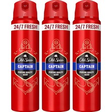 Ala Store Old Spice Erkek Sprey Vücut Deodorantı 150 ml 3lü Paket