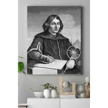 Ala Store (PSTER16715) Nikolas Kopernik Bilimsel Kanvas Tablo 2 21 x 30