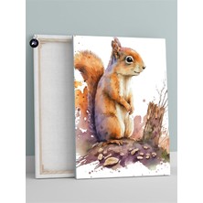 Ala Store (PSTER1097) Şaşkın Sincap Hayvan Kanvas Tablo 30 x 40