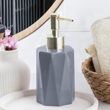 Ala Store 3205 Seramik Sıvı Sabunluk - Tezgah Üstü Banyo Mutfak Lavabo Sabunluğu - 250 cc