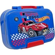 Ala Store Bento 1030ML Lunchbox Hotwheels Lisanslı Tek Katlı 2 Bölmeli Paslanmaz Çelik Sefer Tası Yemek Kutu