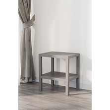 Ala Store Life 2 Katlı Plastik Gri Banyo Mutfak Rafı MIT1056