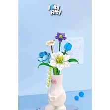 Ala Store Loz Dekoratif ve Koleksiyonluk Çiçek Buketi 488 Parça Çiçek Modeli Yapım Seti FFLZ-4602
