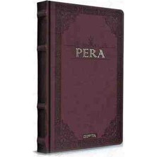 Gıpta Pera 17X24 cm Bordo Yaldızlı Deri Kapaklı Ciltli Defter 160 Yp Çizgisiz Ajanda
