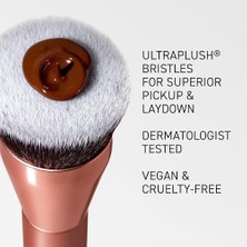 Ala Store Techniques Glow Yuvarlak Tabanlı Makyaj Fırçası, Sıvı ve Krem Makyaj Için, Parlatma ve Karıştırma Kapsama Için Düz Üst Fondöten Fırçası, Yoğun Sentetik Kıllar, Vegan ve Zulüm Içermez, 1 Adet
