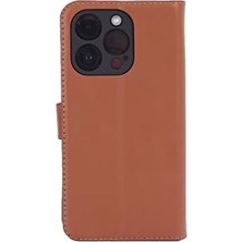 Ala Store 14 Pro Cüzdanlı ve Kapaklı Kılıf Kahverengi