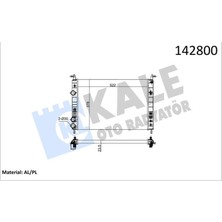 Kale Depomix Motor Su Radyatörü [ Fiat Palio 1.2 Ac, Albea 1.2/1.6 2 Sira Al+Pl 1996-2009 ]