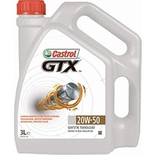 Esranın Dünyası Castrol Gtx 20W/50 3 Litre Motor Yağı Apı Sl/cf - Üstün Koruma