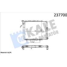 Kale Depomix Motor Su Radyatörü [ Renault R11 Txe, Flash 2 Sira Al+Pl ]